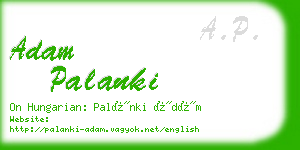 adam palanki business card